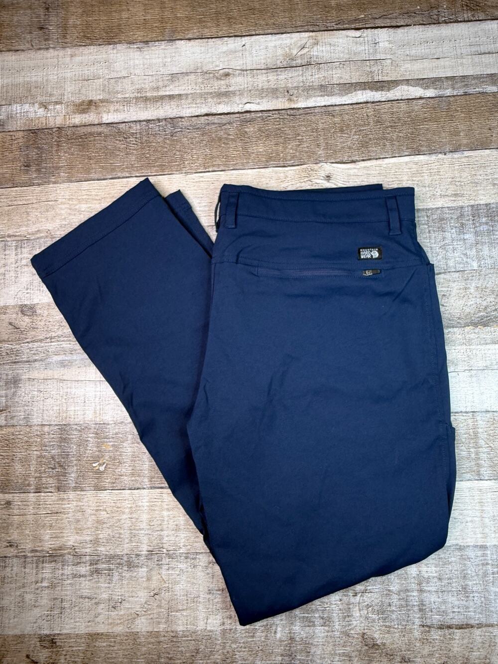 Mountain Hardwear AP Active Pants Men's 38x32 Blue Hiking Outdoor Chino Stretch